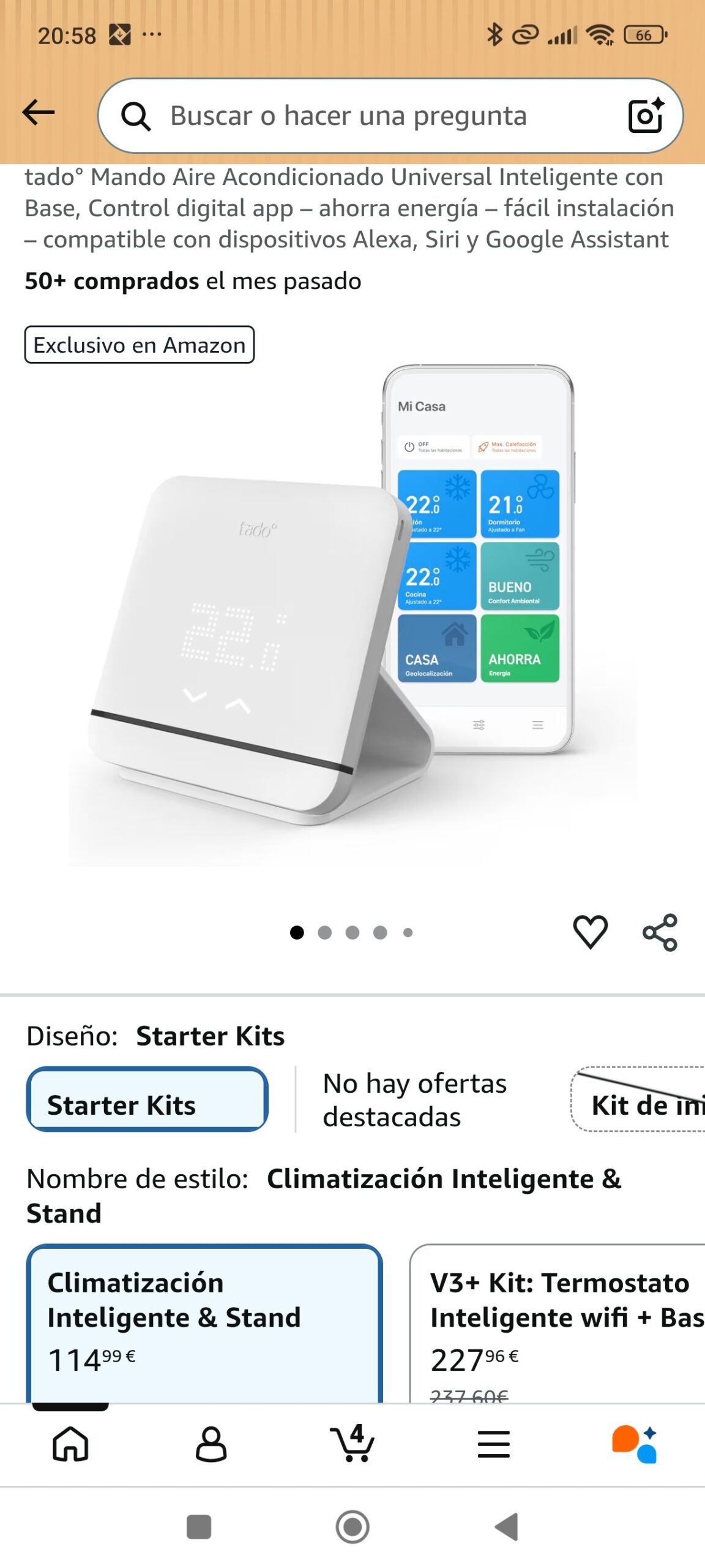 Mando aire acondicionado universal inteligente con base