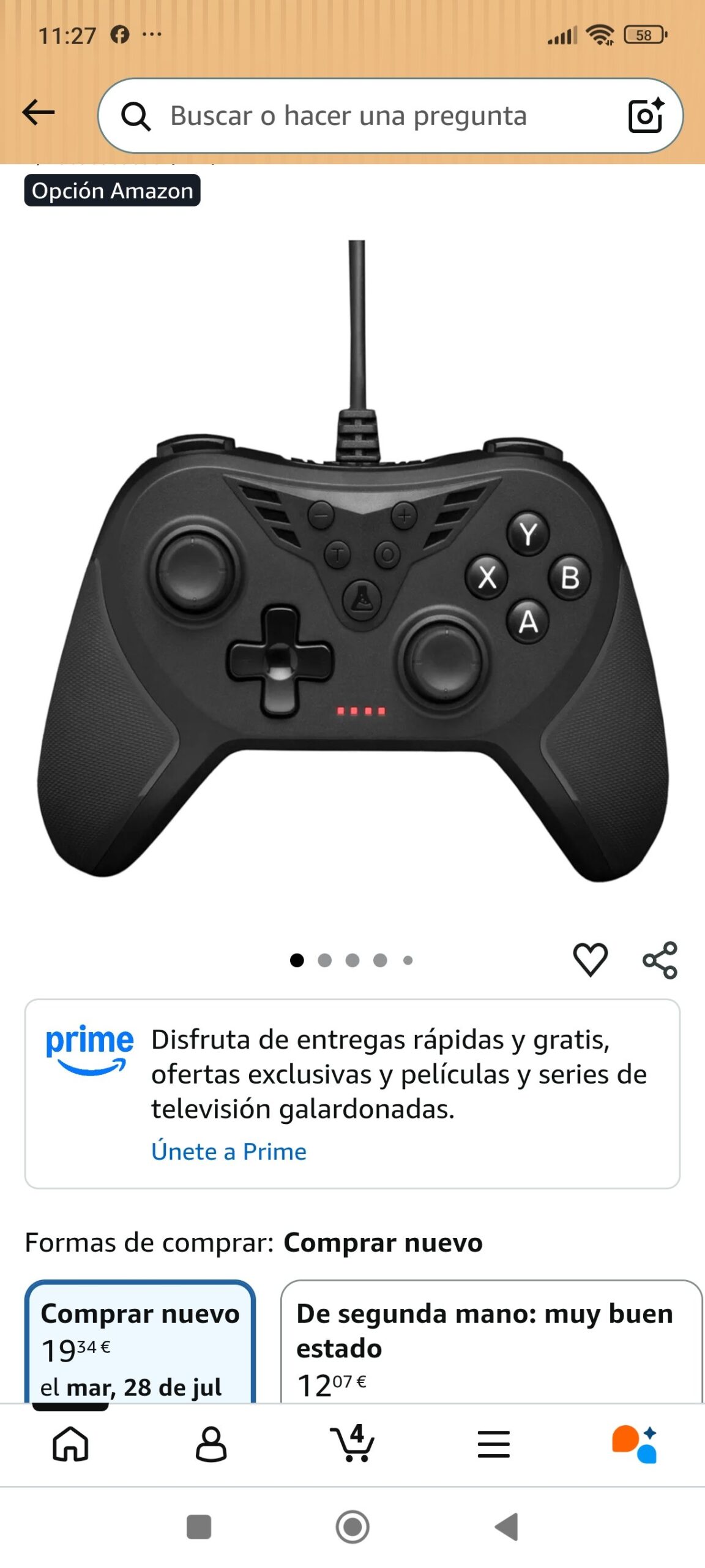 mando de pc con USB - Imagen 2