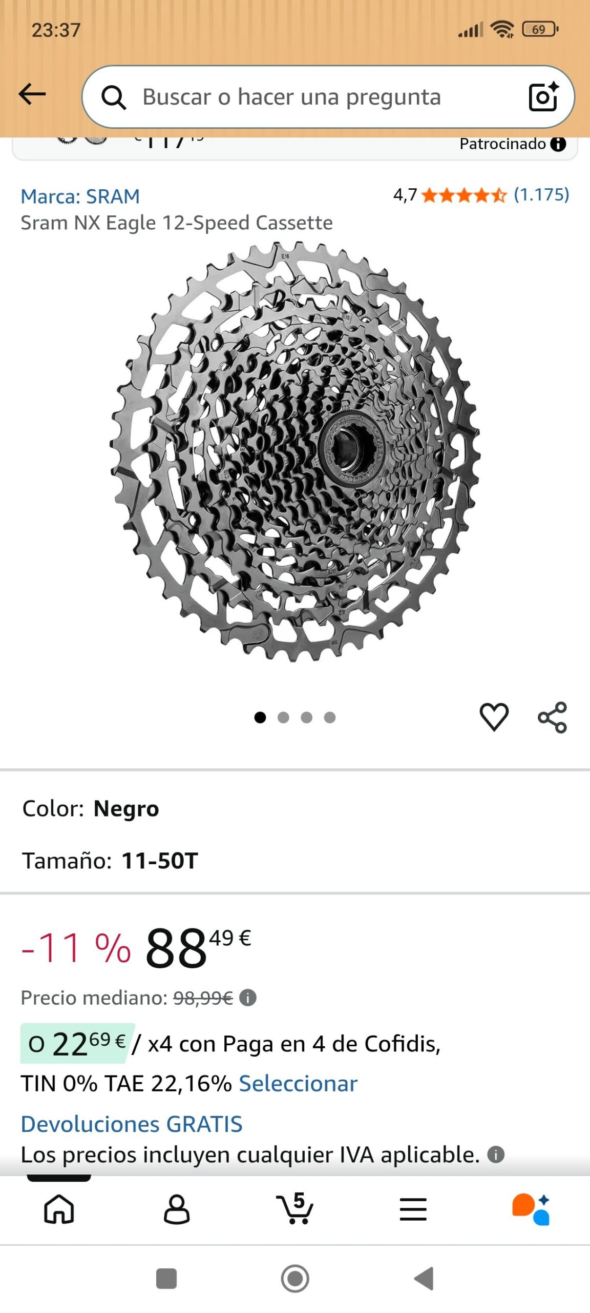 piñón de bici