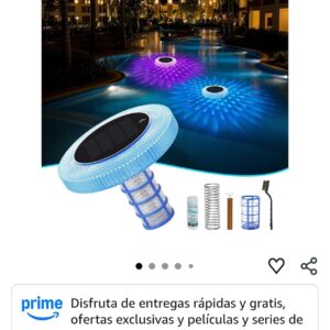 purificador de piscina flotante