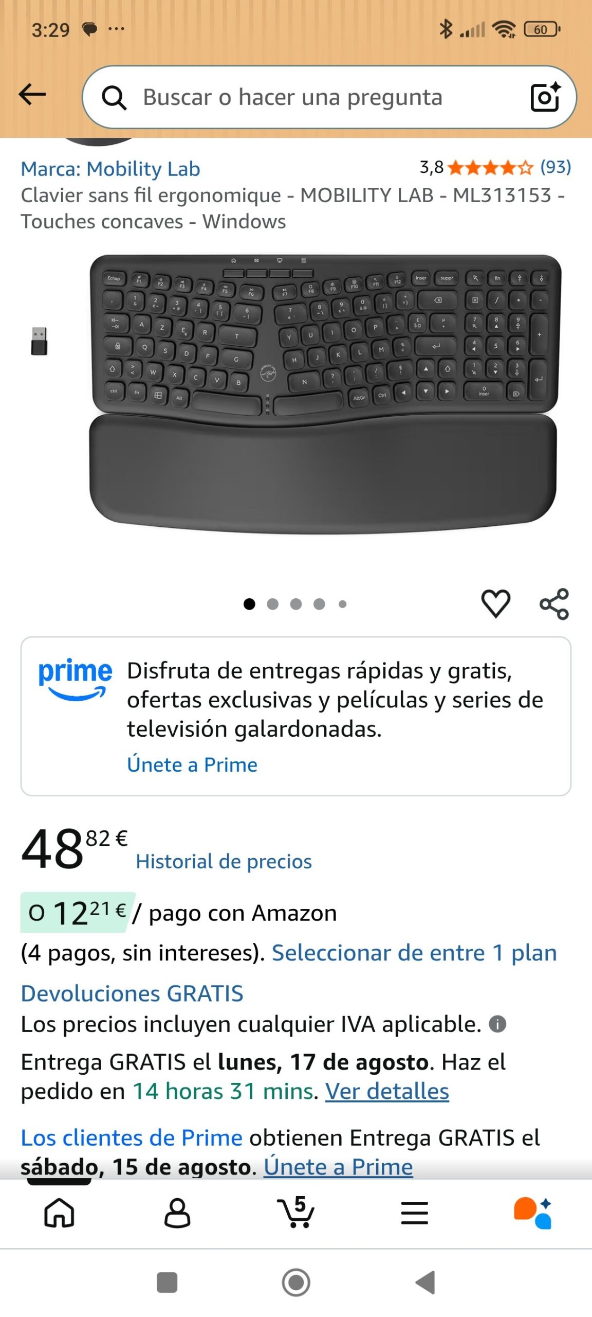 teclado inalámbrico