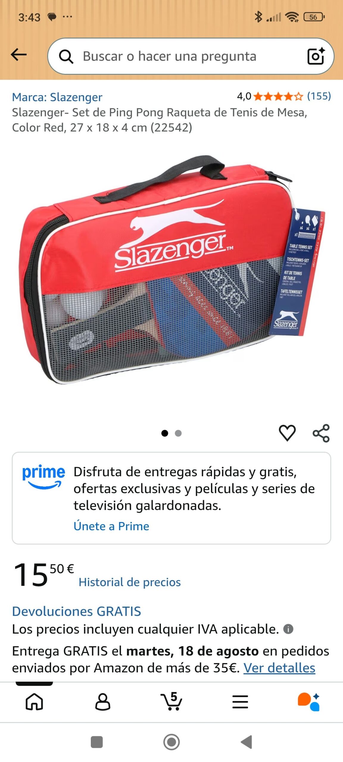 raquetas de pinpo