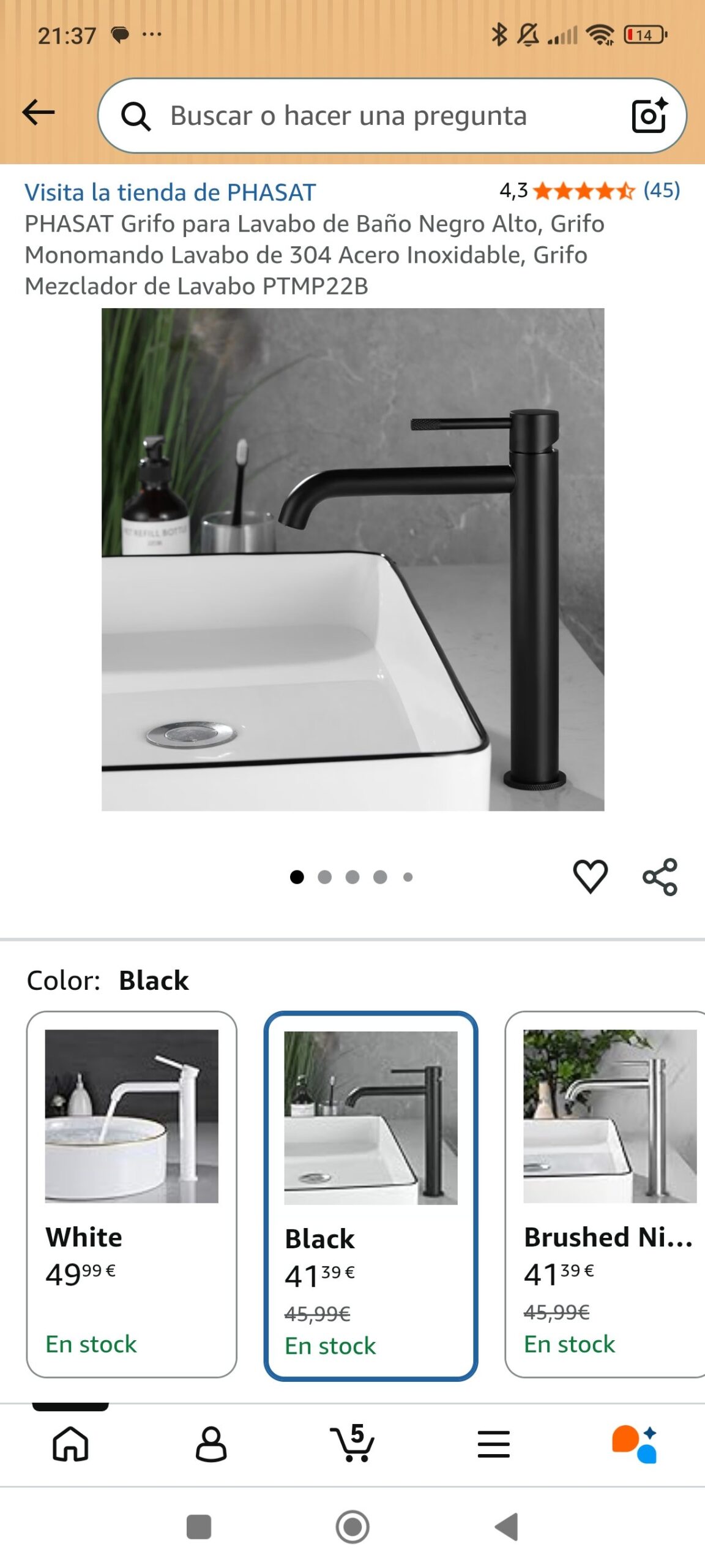 grifo para lavabo
