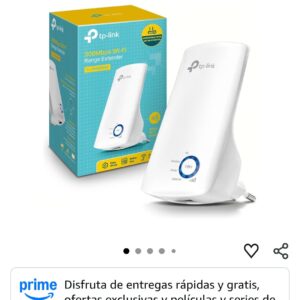 TP-Link TL-WA850RE - Repetidor WiFi 4 300 Mbps, 1 Puerto 10/100Mbps