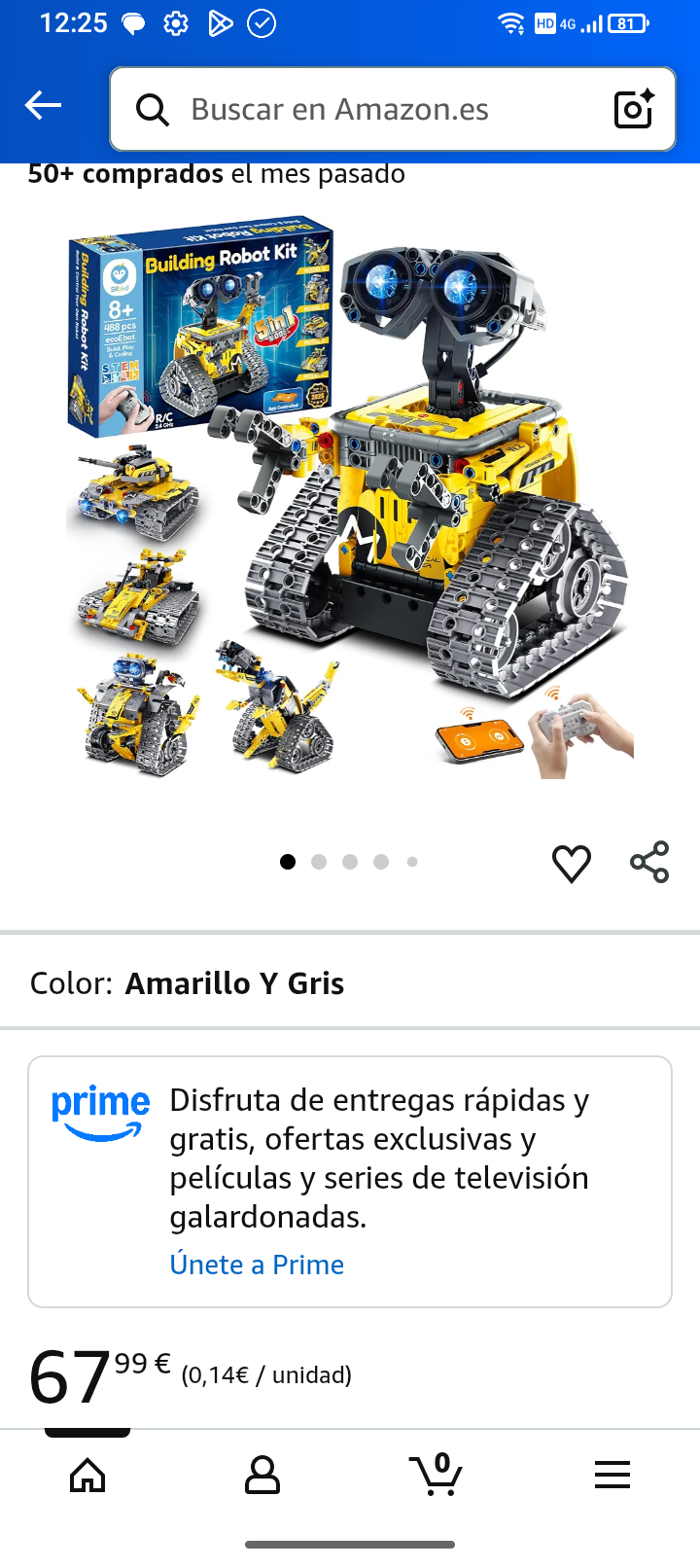 robot programable 5 en 1 para niños - Imagen 2