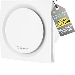 Turbionaire RING 120 SW Extractor de Baño, Doble aspiración Perimetral y frontal, 120 mm