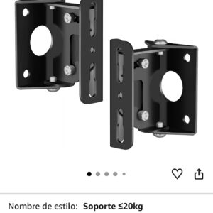 2 Soporte Pared para Altavoces, Universal Soporte 20Kg