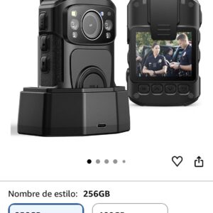 BOBLOV B4K5 Cámara Corporal 256G 4K, 3400 mAh, IP68, Impermeable, GPS
