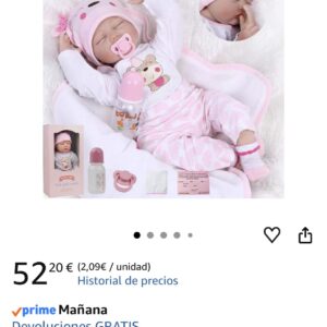 ZIYIUI muñecas Reborn 22 Pulgadas 55 CM